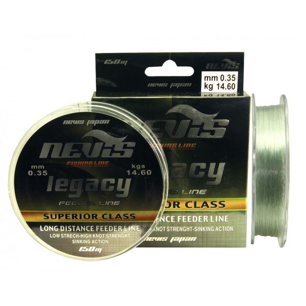 Nevis Legacy Feeder 300m 0.25mm Monofil főzsinór-Áttetsző szürke