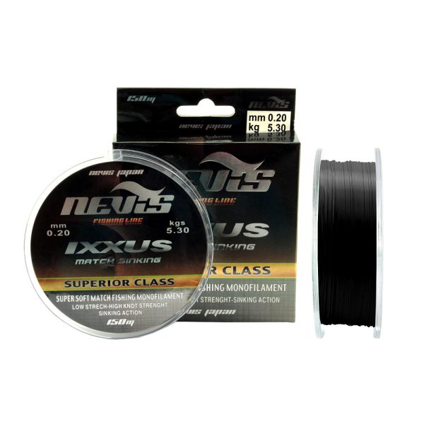 Nevis Ixxus Match 150m 0.15mm Monofil főzsinór-Fekete