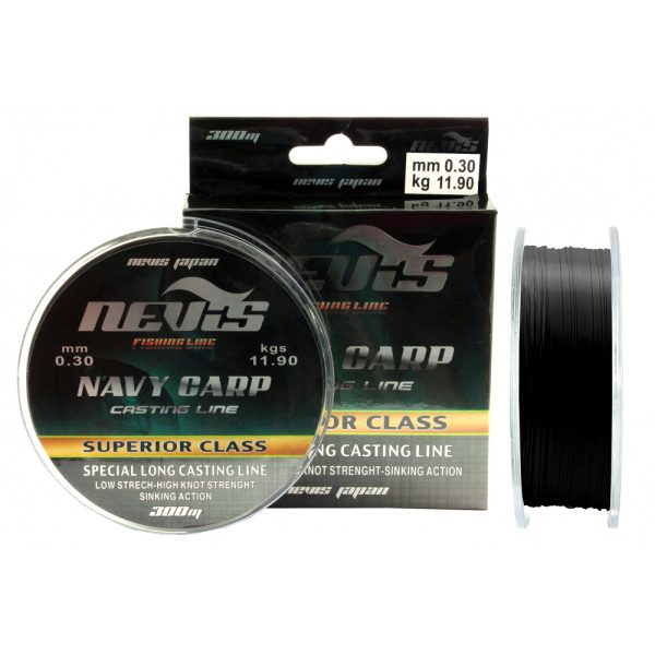 Nevis Navy Carp 150m 0.18mm Monofil főzsinór-Fekete