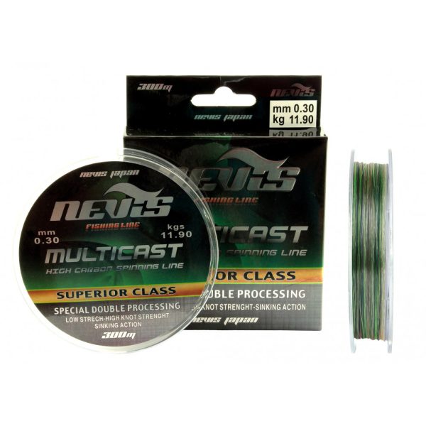 Nevis Multicast 300m 0.20mm Monofil főzsinór-Többszínű