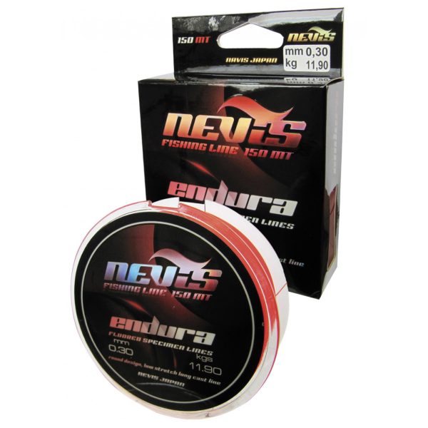 Nevis Endura 600m 0.25mm Monofil főzsinór-Fluo piros