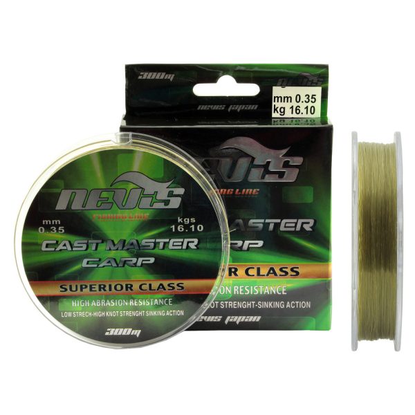 Nevis Cast Master 300m 0.25mm Monofil főzsinór-Zöld