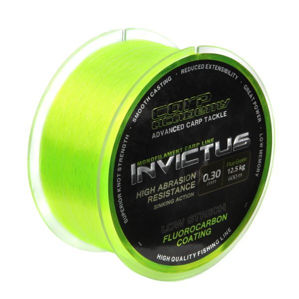 Carp Academy Invictus 600m 0.30mm Monofil főzsniór-Fluo zöld