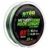 Stég Stég Method Feeder előkezsinór 0.12mm 25m Fonott előkezsinór-Sötétzöld