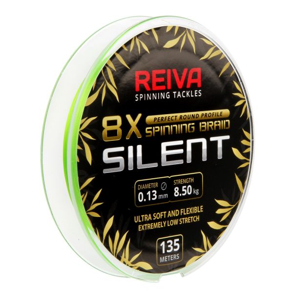 Reiva Reiva Silent 135m 0,08mm Fonott főzsinór-Fluo zöld