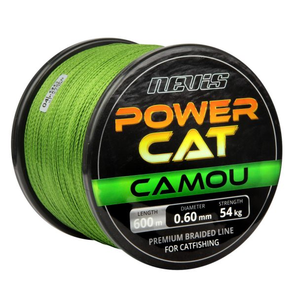 Nevis Powercat Fonott zsinór 600m 0.45mm Fonott főzsinór-Camou