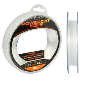   Nevis Powercat harcsázó előkezsinór mono 50m 1.3mm Monofil előkezsinór-Átlátszó