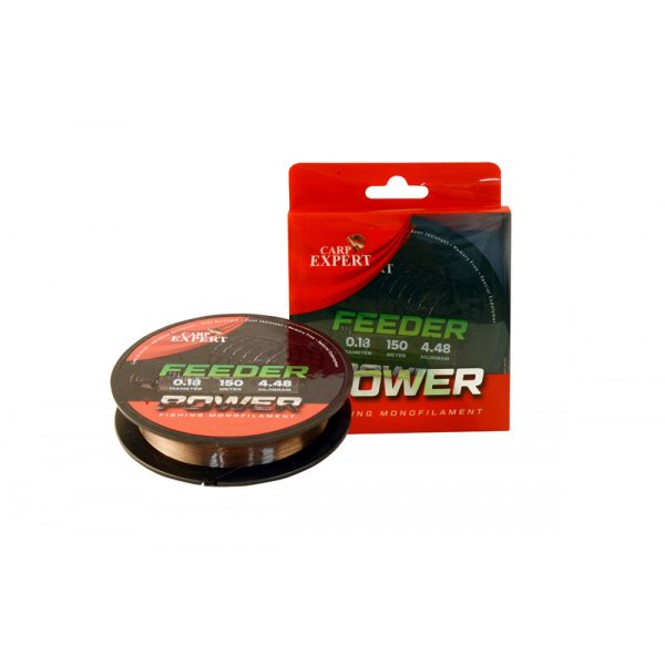 Carp Expert Power Feeder Barna 150m 0.18mm Monofil Főzsinór