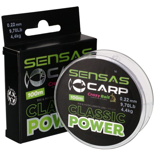 Sensas Crazy Bait Classic 100m 0,25mm Monofil Főzsinór