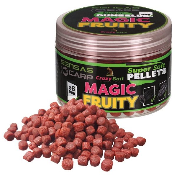 Sensas Super Soft Magic Fruity Gyümölcsös 6mm Horogpellet 60gr