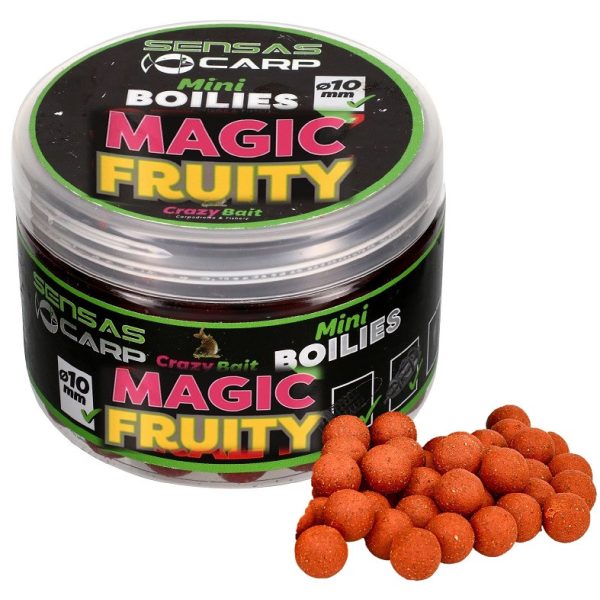 Sensas Mini Boilies Crazy Magic Fruity Gyümölcsös 10mm Csalizó Bojli 80gr