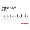 Decoy T-S21 Belly Hook #1 Füles Szakállas Háromágú Horog 6db