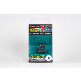   Decoy Y-F33F Extra Fine Wire #8 Füles Szakállas Háromágú Horog 8db