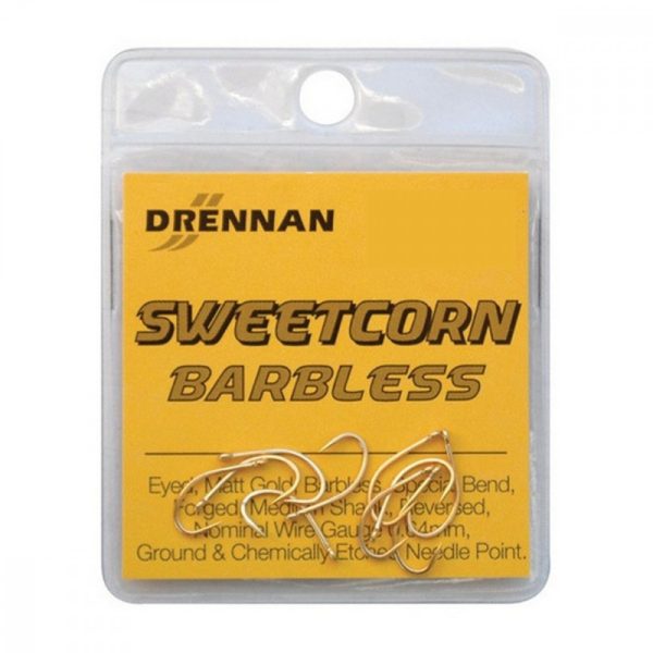 Drennan Horog Sweetcorn Barbless 10 Gold 10Db/Cs
