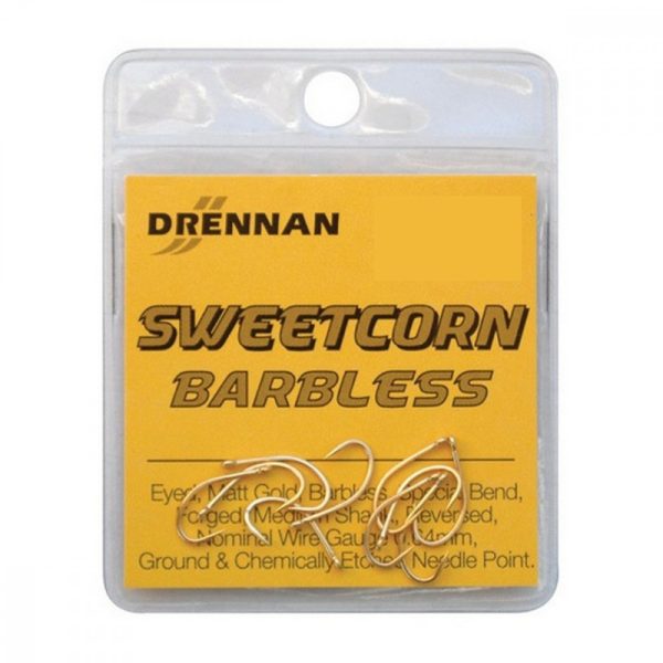 Drennan Horog Sweetcorn Barbless 14 Gold 10Db/Cs
