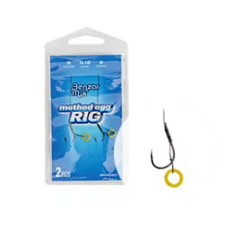   Benzar Mix BENZÁR BRAIDED METHOD EGG RIG 8 Előkötött horog