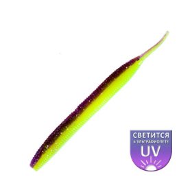   DS Sexy Worm 10,16cm Violet lemon 6db/csomag plasztik műcsali