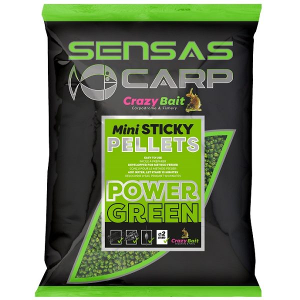 Sensas Pellet Mini Sticky Green Etetőpellet 700gr