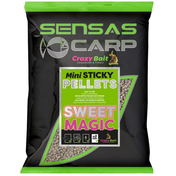 Sensas Pellet Mini Sticky Sweet Magic Édes hal Etetőpellet 700gr