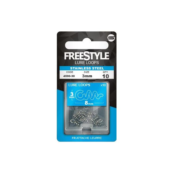 Spro Freestyle Reload Stainless Lure Loop 5mm gumihal tüske