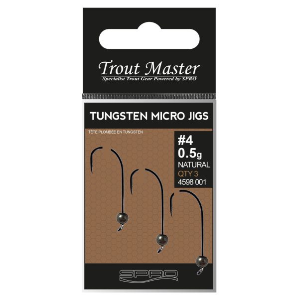 Spro Trout Master Tungsten Micro Jigs Natural 0,9g  #6 jig fej