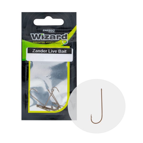 Wizard Zander Live Bait Light Süllőző Horog 2