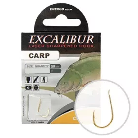 Excalibur Kötött Horog Carp Classic, Gold No.2
