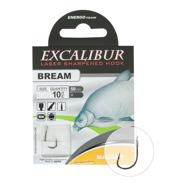 Excalibur Kötött Horog Bream Maggot, Bn No.12