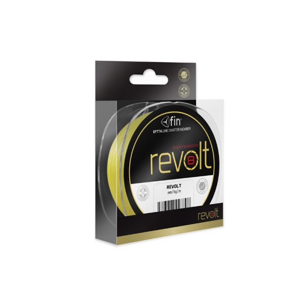 FIN Revolt 8X / 122m / fluo sárga 0,18mm 30,4lbs
