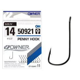 Owner 50921 Penny Hook 10 Füles, Szakállas Horog 10db
