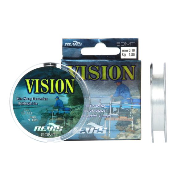 Nevis Vision 50m 0.10mm Monofil előkezsinór-Átlátszó