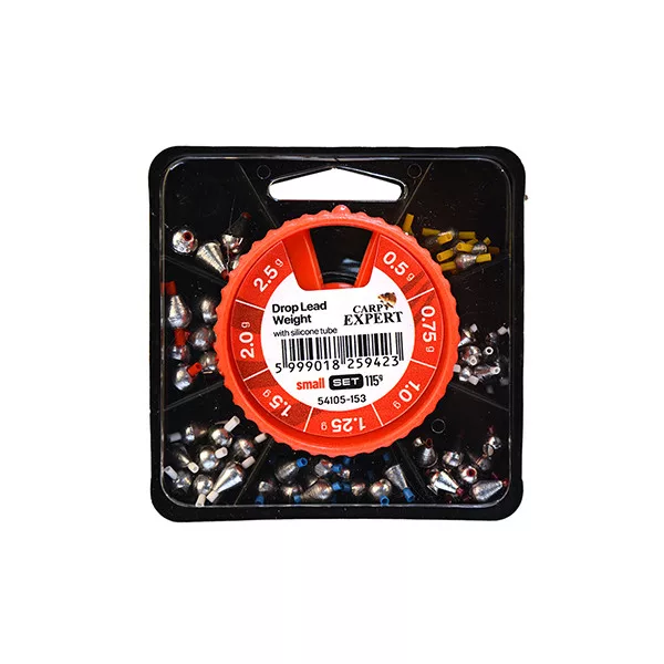 Carp Expert Small 0,5-2,5gr Betétes Cseppólom Készlet 115gr