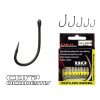 Carp Academy Teflon Hook XS-1 Fekete 1 10db/csomag Füles Szakállas Bojlis horog