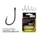 Carp Academy Teflon Hook XS-1 Fekete 2 10db/csomag Füles Szakállas Bojlis horog