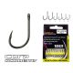 Carp Academy Teflon Hook XS-2 Fekete 2 10db/csomag Füles Szakállas Bojlis horog