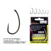 Carp Academy Teflon Hook XS-4 Fekete 1 10db/csomag Füles Szakállas Bojlis horog