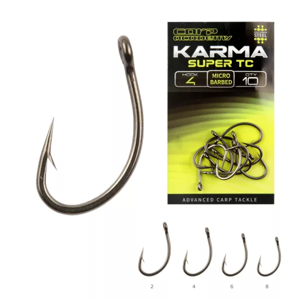 Karma Super TC 8 Füles, Szakállas Bojlis Horog 10db