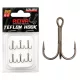 Reiva Teflon Treble TR-20 12 Füles, Szakállas Hármashorog 6db