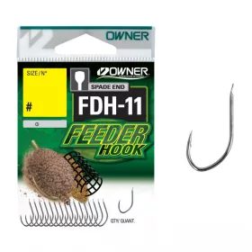 Owner FDH-11 10 Lapkás, Szakállas Feeder Horog 17db
