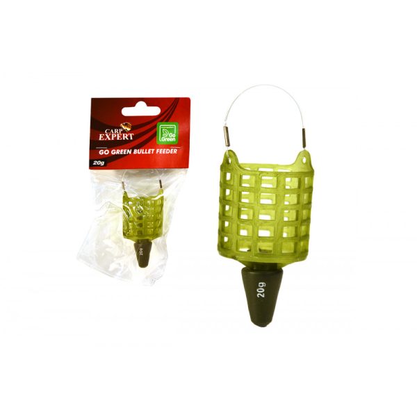 Carp Expert Go Green Bullet 20gr Feeder Oldalkosár