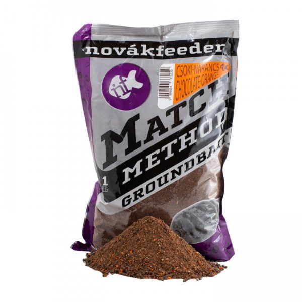 Novák Feeder Match Method Csoki-Narancs, Hallisztes, Feeder horgászat, 1kg, Method etetőkeverék - Csalizás, etetés|Etetőanyagok