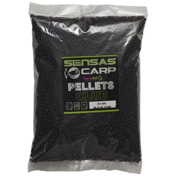 Sensas Pellet Club Black Fish 4mm Etetőpellet 1kg