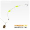 Nevis Powercat Micro U-Float 1,5gr Fekete Rablóhalas Úszó 2db