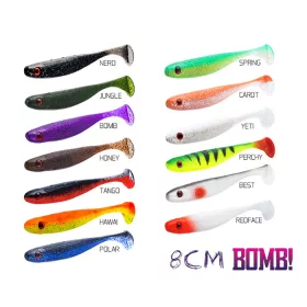 Delphin Rippa Gumihal Carot 8cm 5db