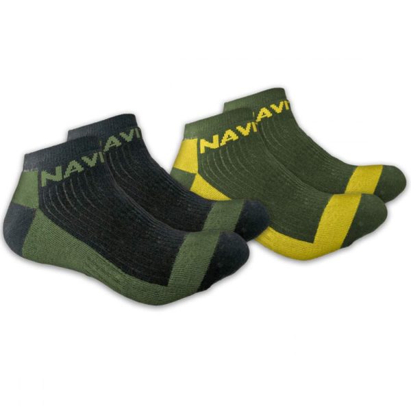 Navitas Coolmax Ankle Sock Twin Pack Green Thermo Zokni 41-45