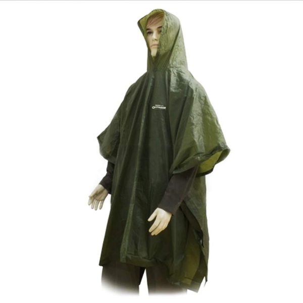 Outdoor PVC Poncho Olive Esőköpeny M