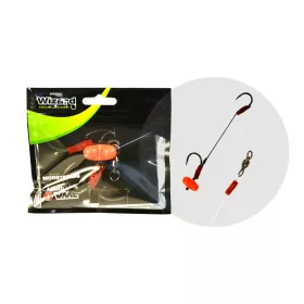   Wizard Monster Surface Livebait Double Monobraid Rig 7/0+9/0 Round Harcsázó Előke