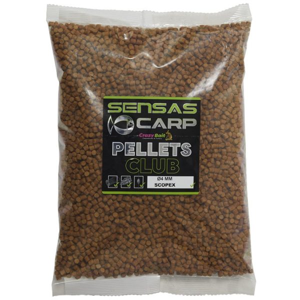 Sensas Pellet Club Scopex 4mm Etetőpellet 1kg