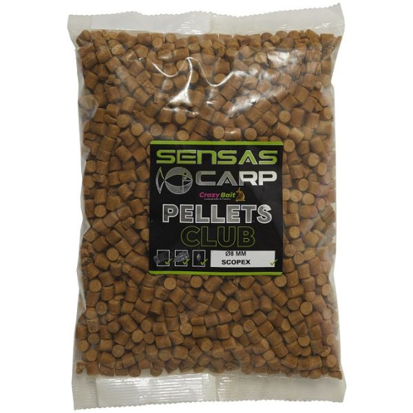 Sensas Pellet Club Scopex 8mm Etetőpellet 1kg