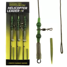  Carp Academy Komplett Végszerelék Ólombetétes Zsinóron Gyorskapoccsal és Ólomkapoccsal 75cm 35lb 3db